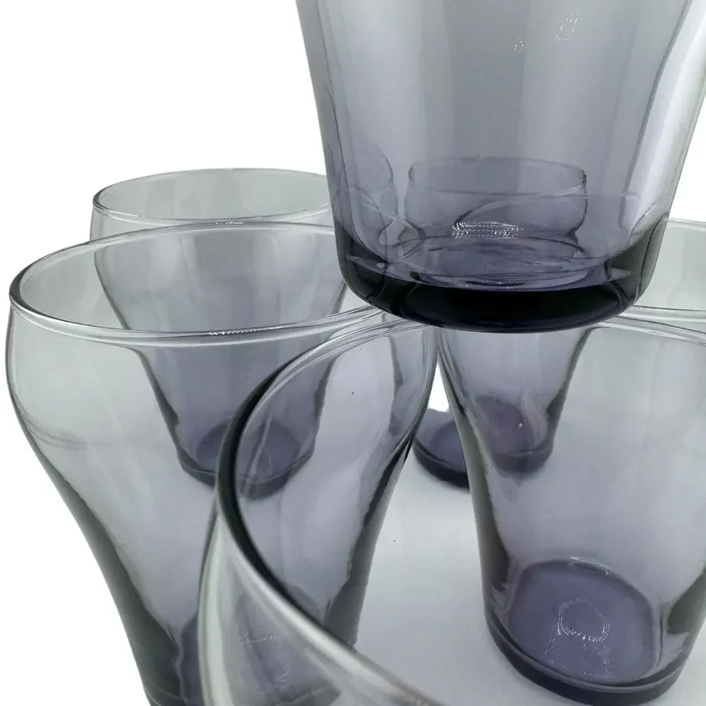 IKEA Skoja Smoky Amethyst Juice Glasses Set of 6 Retired Discontinued